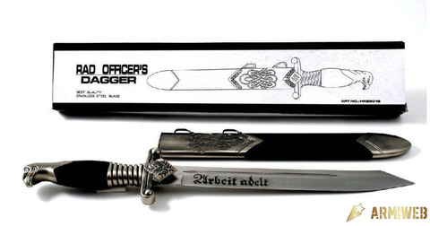 DAGHETTA UFFICIALE TEDESCO SECONDA GUERRA MONDIALE - REPLICA - CM 39 CON FODERO